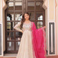 Jacquard Embroidered Gown With Dupatta - MYLUXURY LANE ENTERPRISE