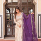 Jacquard Embroidered Gown With Dupatta - MYLUXURY LANE ENTERPRISE