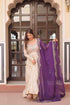 Jacquard Embroidered Gown With Dupatta - MYLUXURY LANE ENTERPRISE