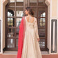 Jacquard Embroidered Gown With Dupatta - MYLUXURY LANE ENTERPRISE