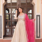 Jacquard Embroidered Gown With Dupatta - MYLUXURY LANE ENTERPRISE