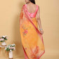 Jacquard Printed Cotton Linen Saree