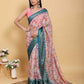 Jacquard  Printed Cotton Sarees