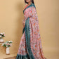 Jacquard  Printed Cotton Sarees