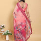 Jacquard  Printed Indian Sarees