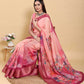 Jacquard  Printed Indian Sarees