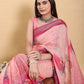 Jacquard  Printed Indian Sarees