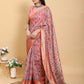 Jacquard  Party Wear  Cotton Linen Sarees