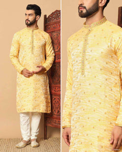 Jacquard 5.0 K Embroidered Kurta Pajama - MYLUXURY LANE ENTERPRISE