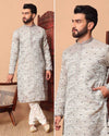 Jacquard 5.0 K Embroidered Kurta Pajama - MYLUXURY LANE ENTERPRISE