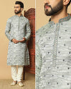 Jacquard 5.0 K Embroidered Kurta Pajama - MYLUXURY LANE ENTERPRISE