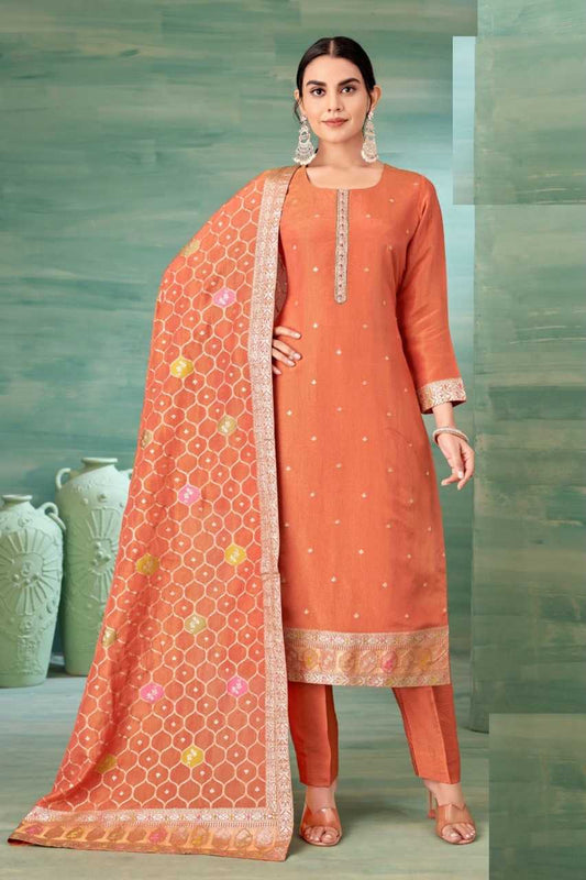 Jacquard Party wear suit
