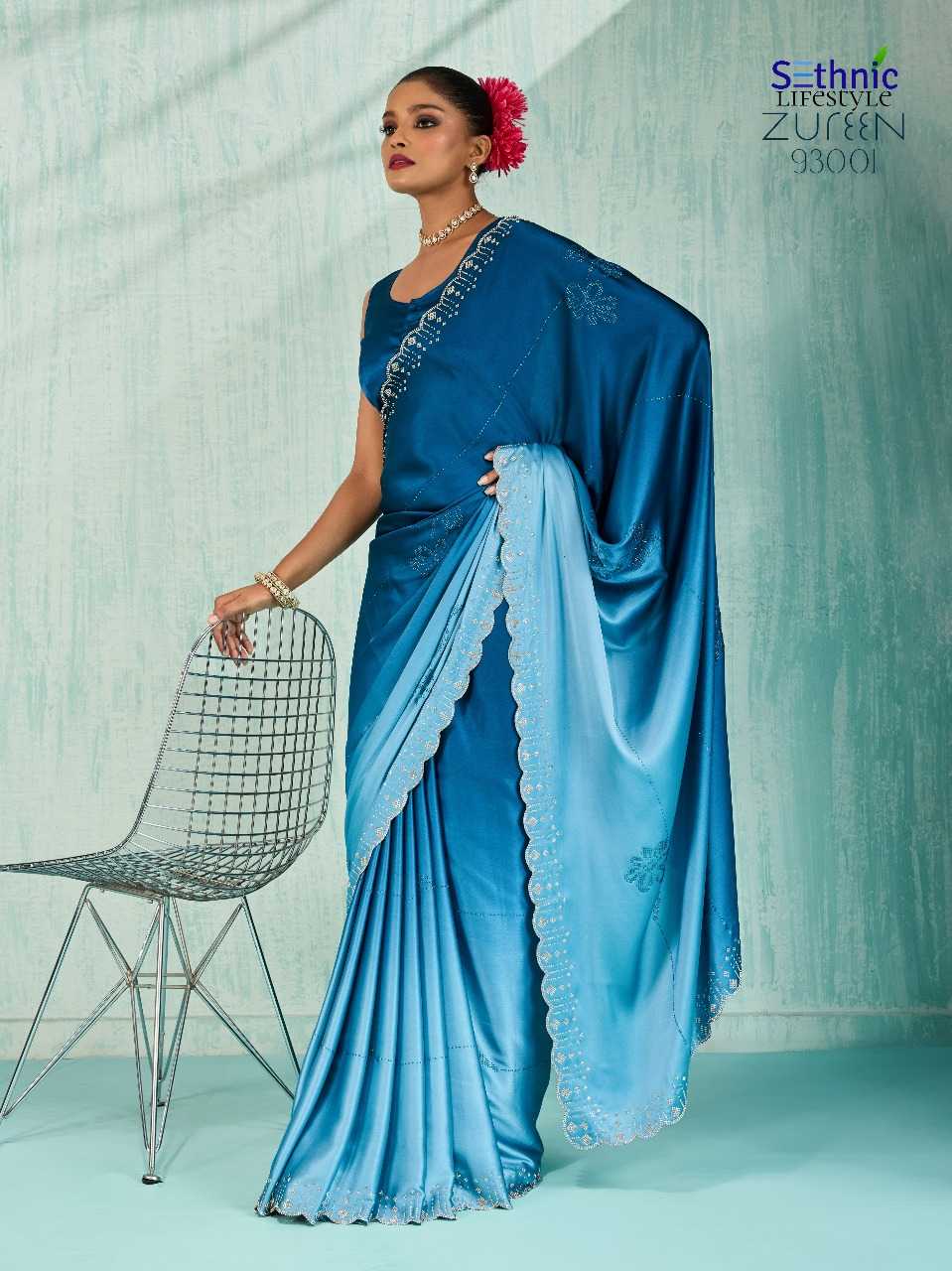 Japan Sartin  Designer  Sarees