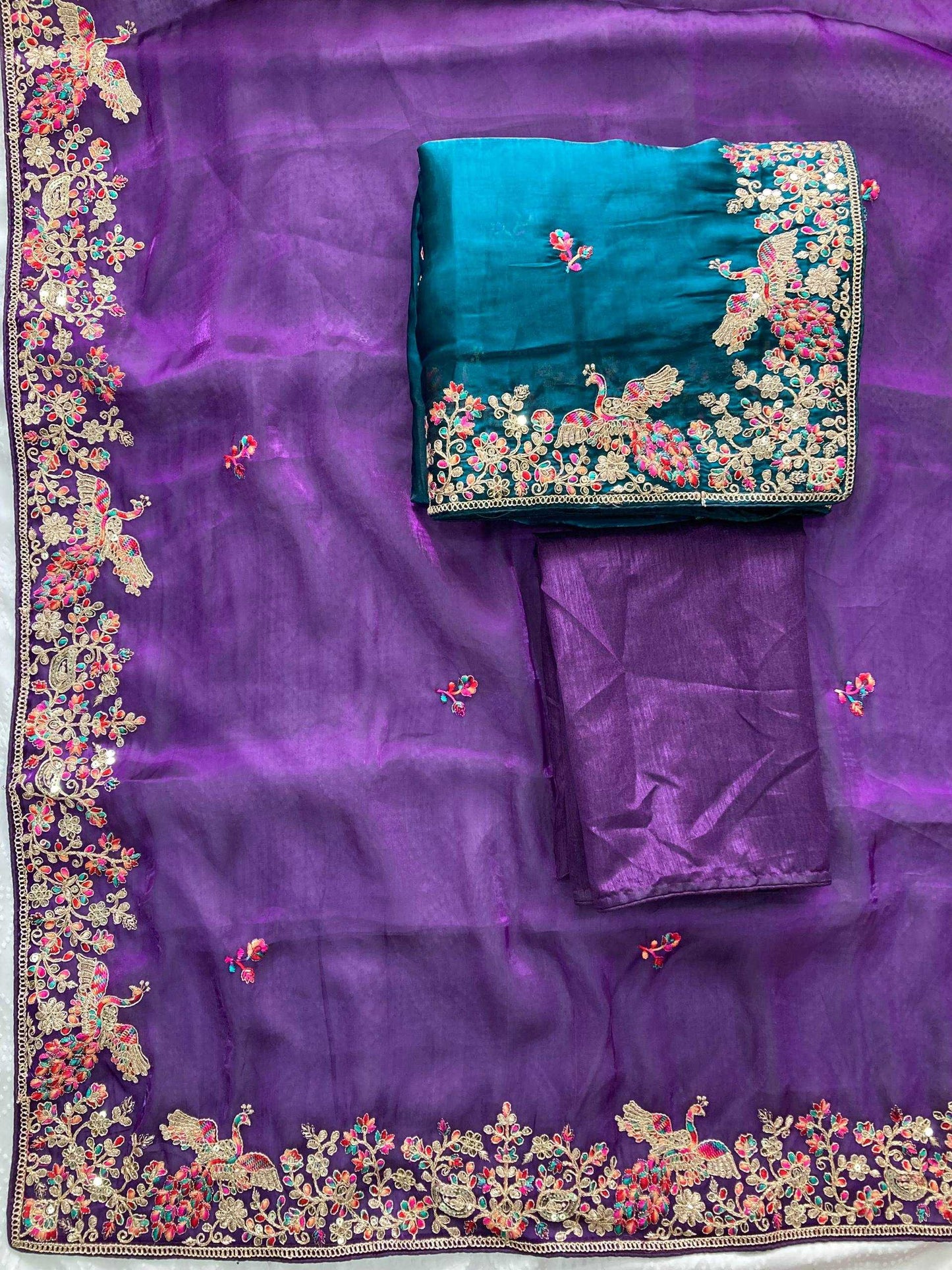 Jimmy Choo  Embroidered Butta Saree