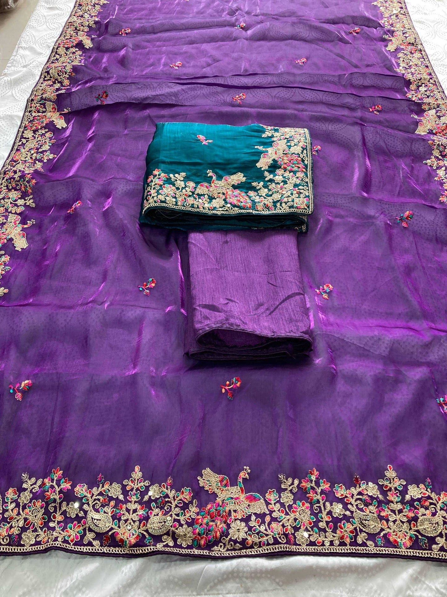 Jimmy Choo  Embroidered Butta Saree