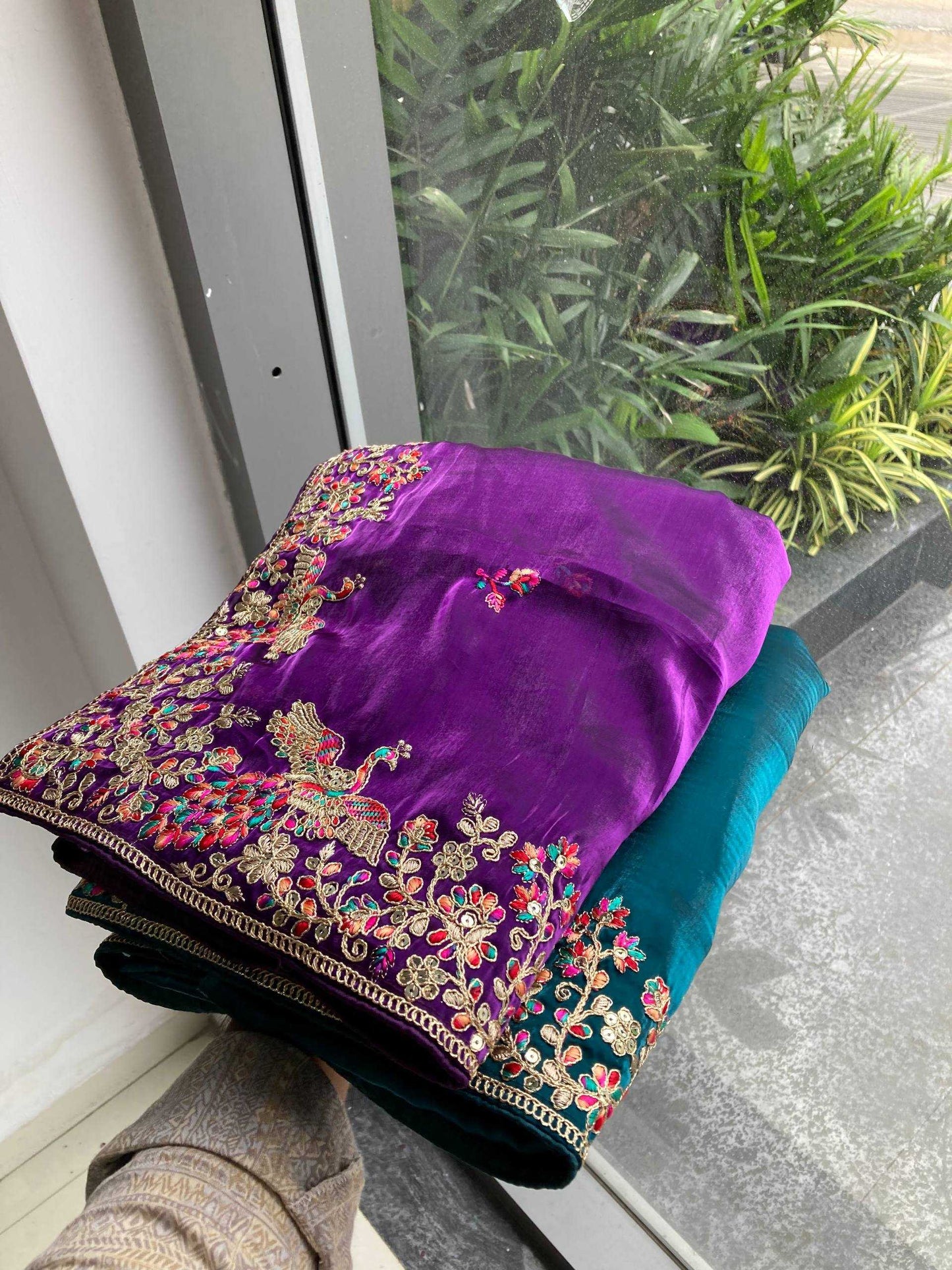 Jimmy Choo  Embroidered Butta Saree