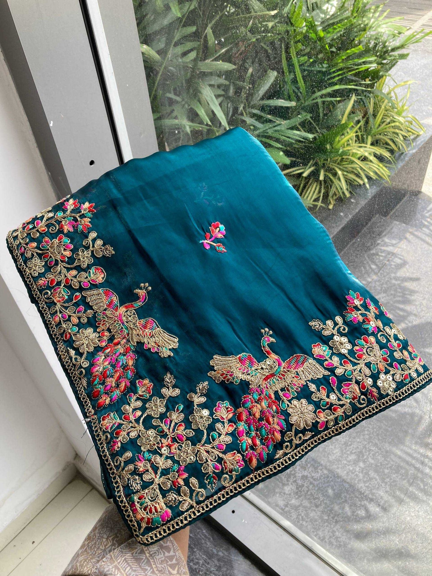 Jimmy Choo  Embroidered Butta Saree