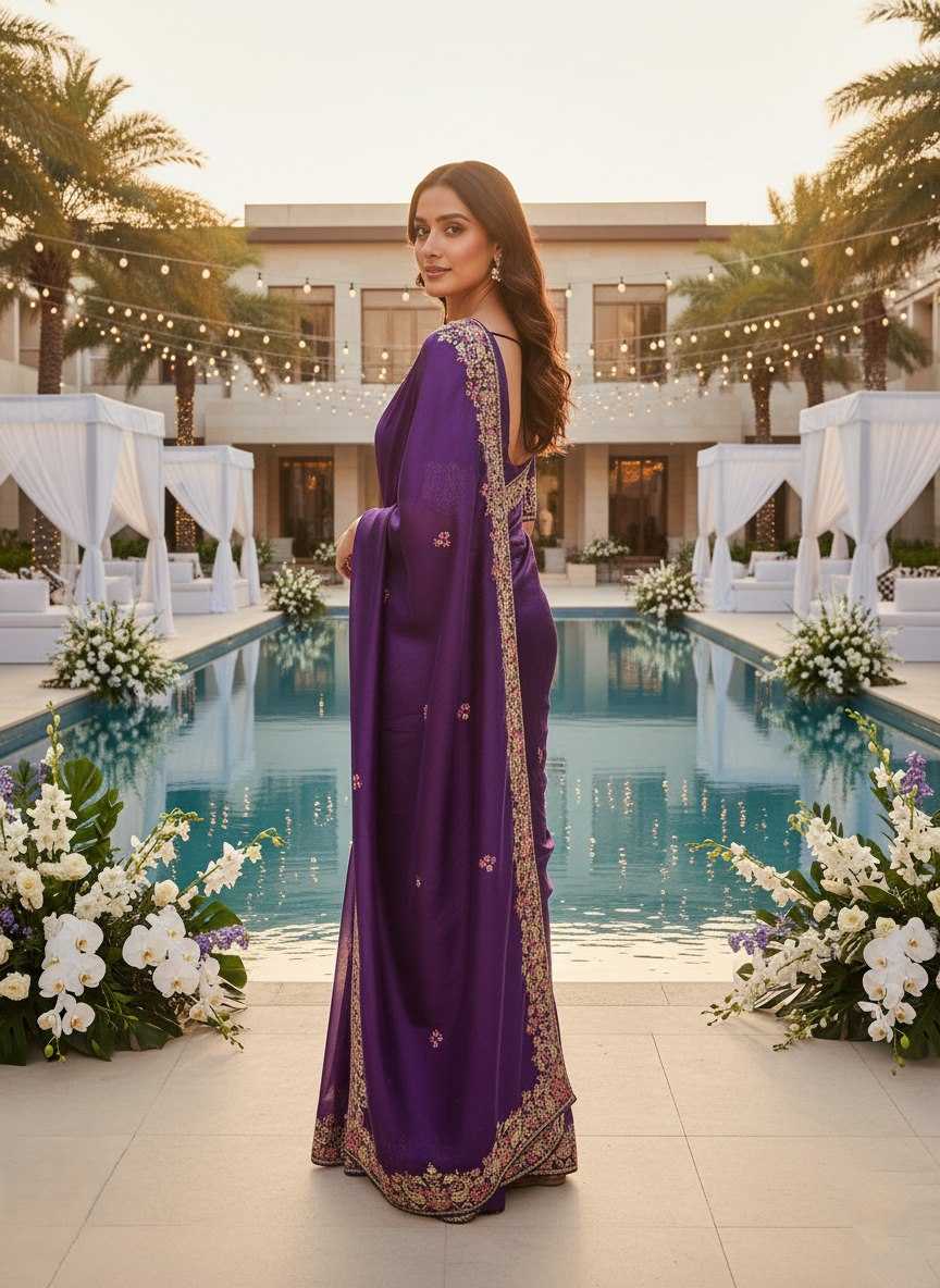 Jimmy Choo  Embroidered Butta Saree