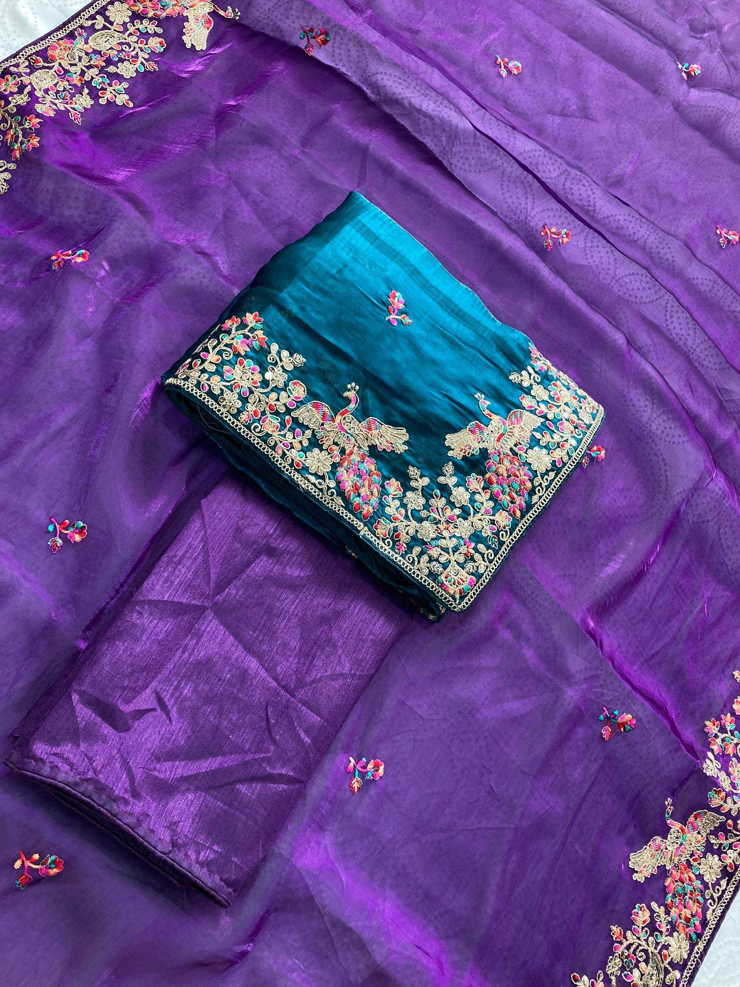 Jimmy Choo  Embroidered Butta Saree