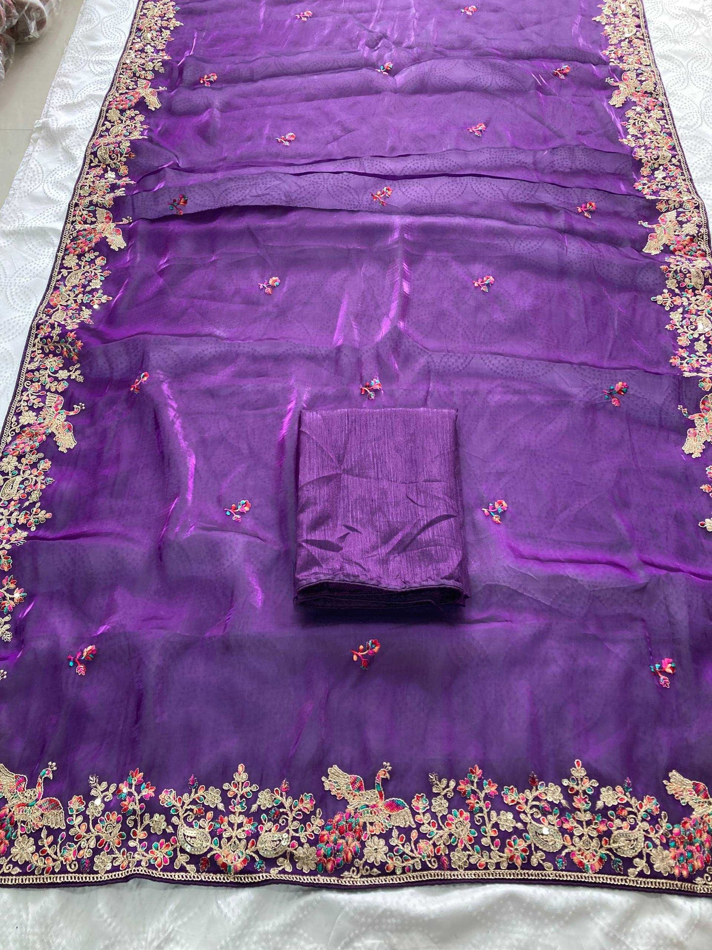 Jimmy Choo  Embroidered Butta Saree