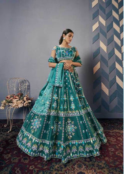 Jimmy Choo Designer Embroidered Lehenga - MYLUXURY LANE ENTERPRISE