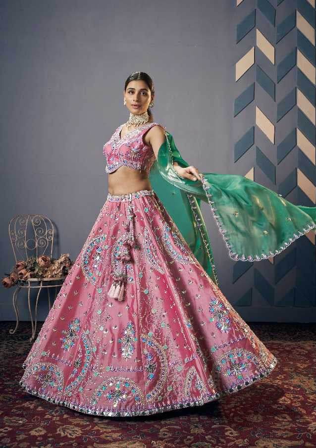Jimmy Choo Designer Embroidered Lehenga - MYLUXURY LANE ENTERPRISE