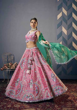Jimmy Choo Designer Embroidered Lehenga - MYLUXURY LANE ENTERPRISE