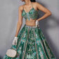 Jimmy Choo Designer Embroidered Lehenga - MYLUXURY LANE ENTERPRISE