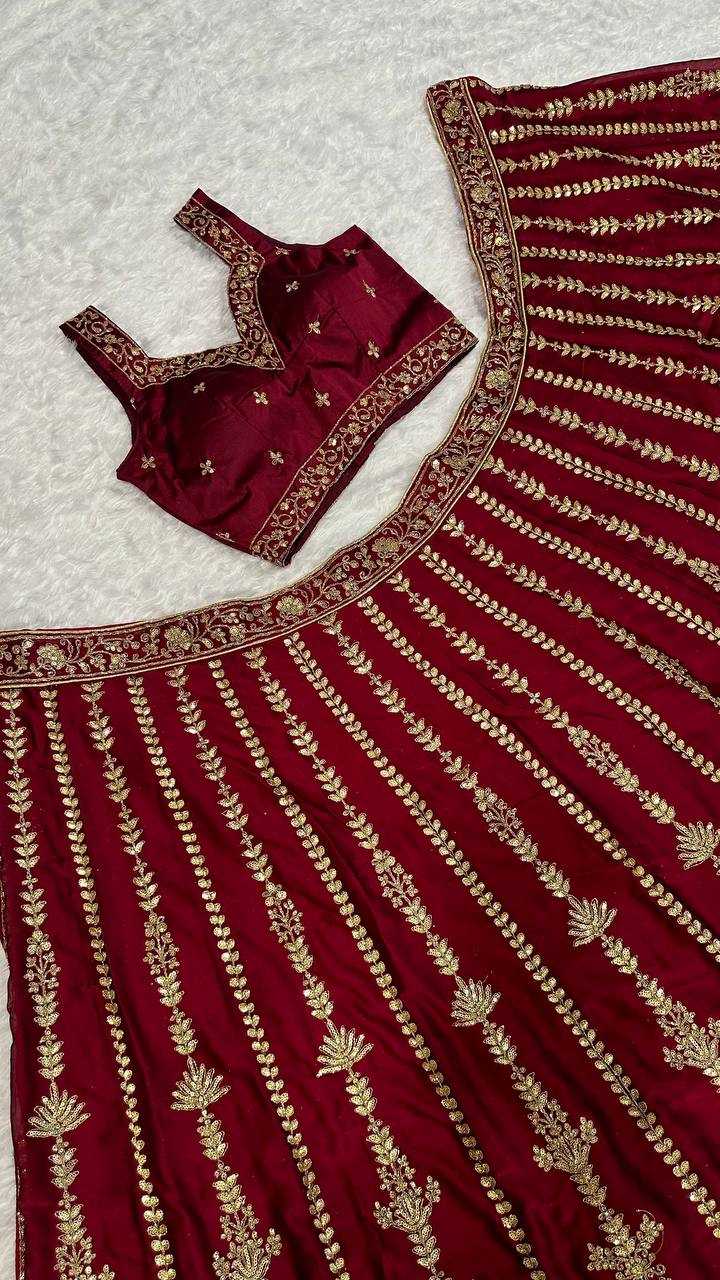 Bridal Silk Zari Work Lehenga for Elegant Weddings