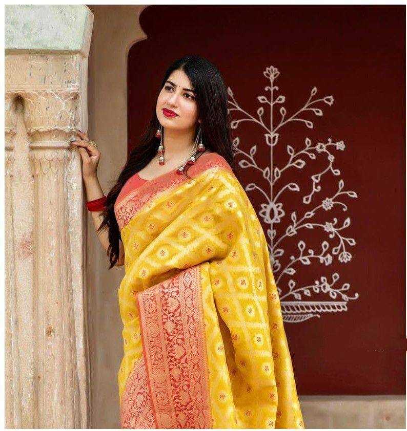 Lichi Silk Designer Jacquard Saree