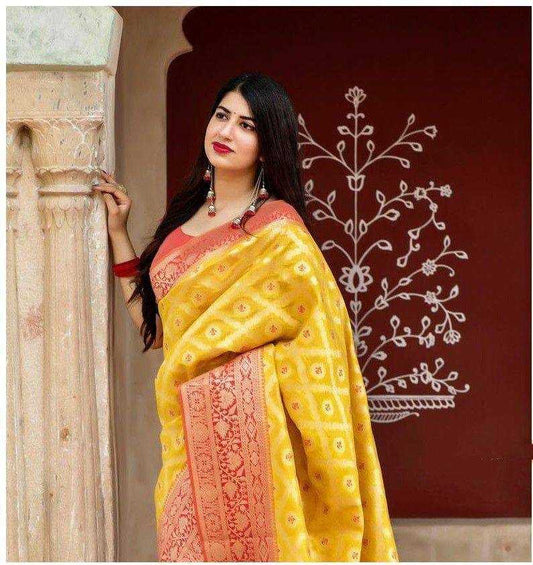 Lichi Silk Designer Jacquard Saree