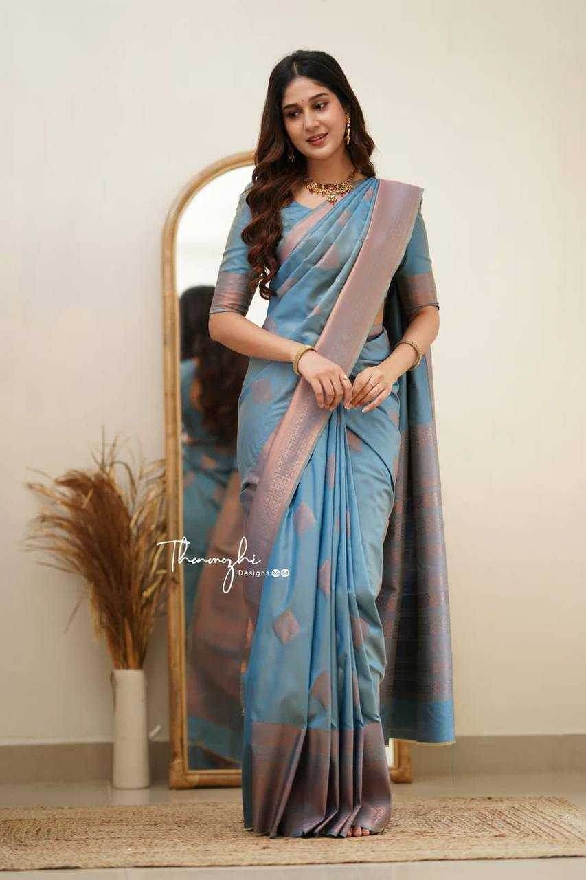 Lichi Silk Designer Jacquard Traditional Sarees - MYLUXURY LANE ENTERPRISE