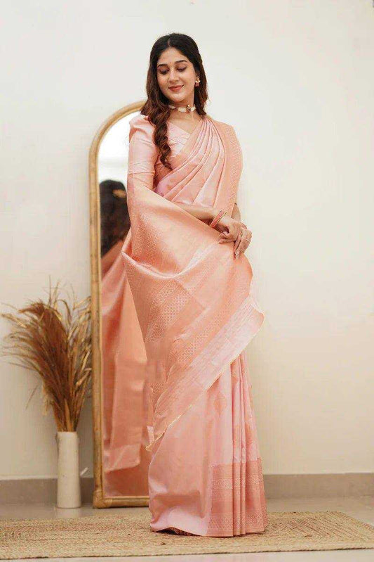 Lichi Silk  Designer Jacquard Traditional Sarees
