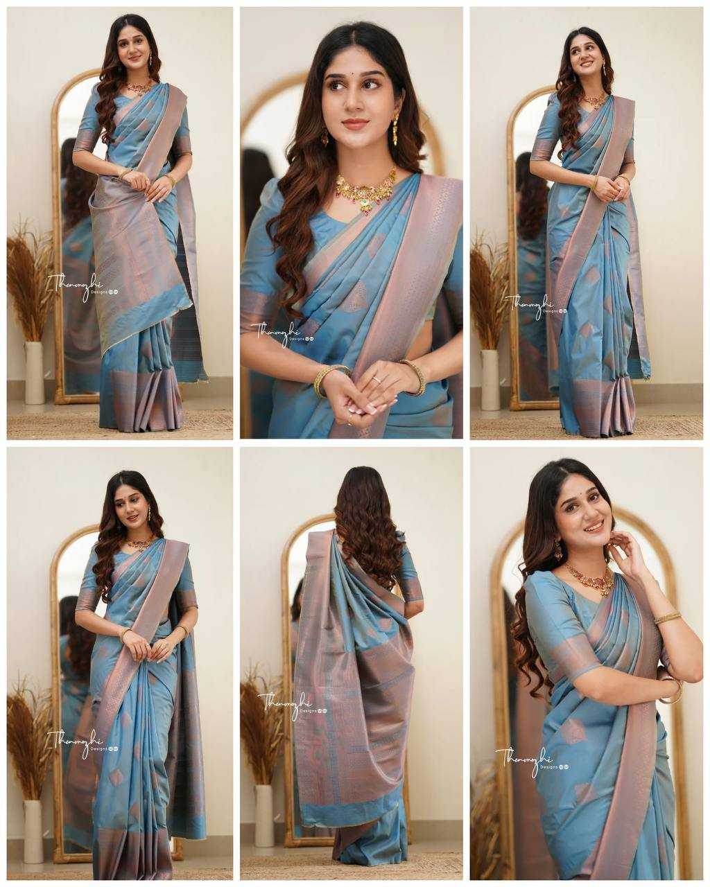 Lichi Silk Designer Jacquard Traditional Sarees - MYLUXURY LANE ENTERPRISE