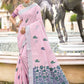 Linen  Festive Sarees  With Blouse