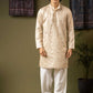 Linen Embroidered Kurta Pajama