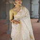 Linen Jacquard Saree - MYLUXURY LANE ENTERPRISE