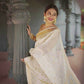 Linen Jacquard Saree - MYLUXURY LANE ENTERPRISE