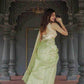 Linen Jacquard Saree - MYLUXURY LANE ENTERPRISE