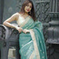 Linen Jacquard Saree - MYLUXURY LANE ENTERPRISE