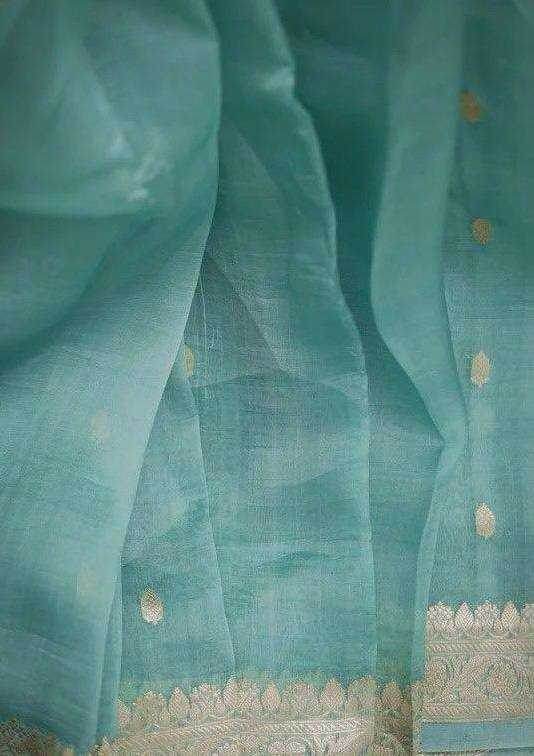 Linen Jacquard Saree - MYLUXURY LANE ENTERPRISE