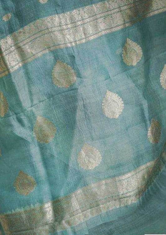 Linen Jacquard Saree - MYLUXURY LANE ENTERPRISE