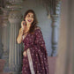 Linen Jacquard Saree - MYLUXURY LANE ENTERPRISE