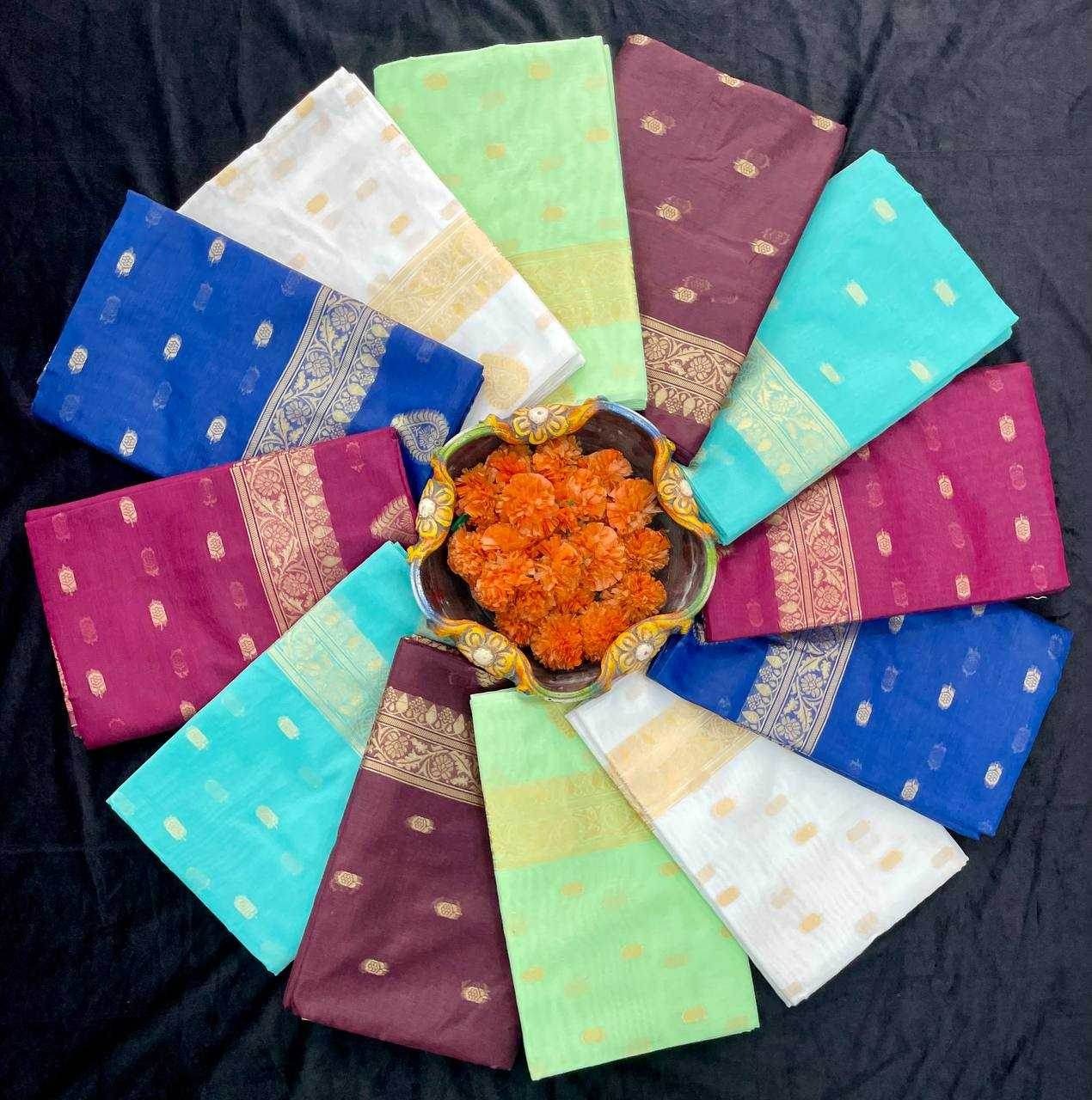 Linen Jacquard Saree - MYLUXURY LANE ENTERPRISE