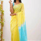 Linen Designer Printed Saree - MYLUXURY LANE ENTERPRISE