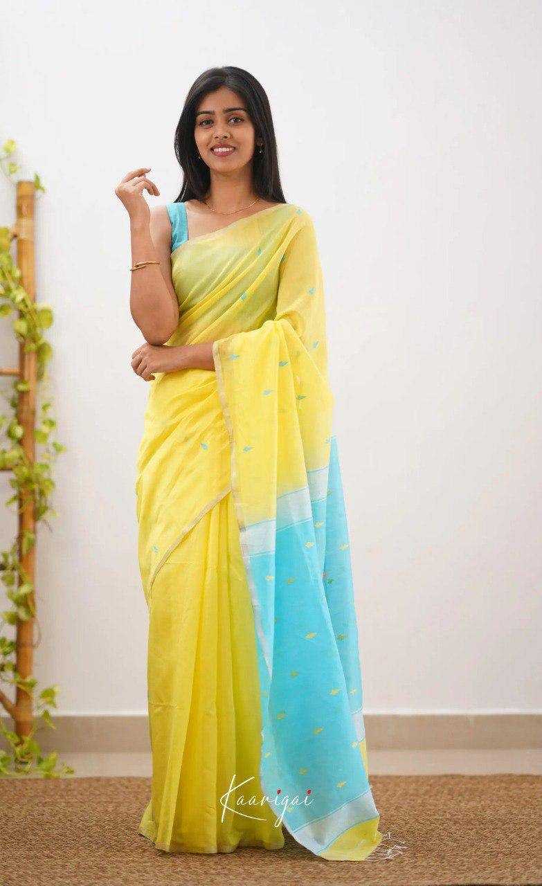 Linen  Designer  Printed Saree