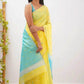 Linen Designer Printed Saree - MYLUXURY LANE ENTERPRISE