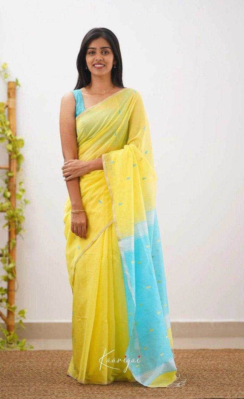 Linen Designer Printed Saree - MYLUXURY LANE ENTERPRISE