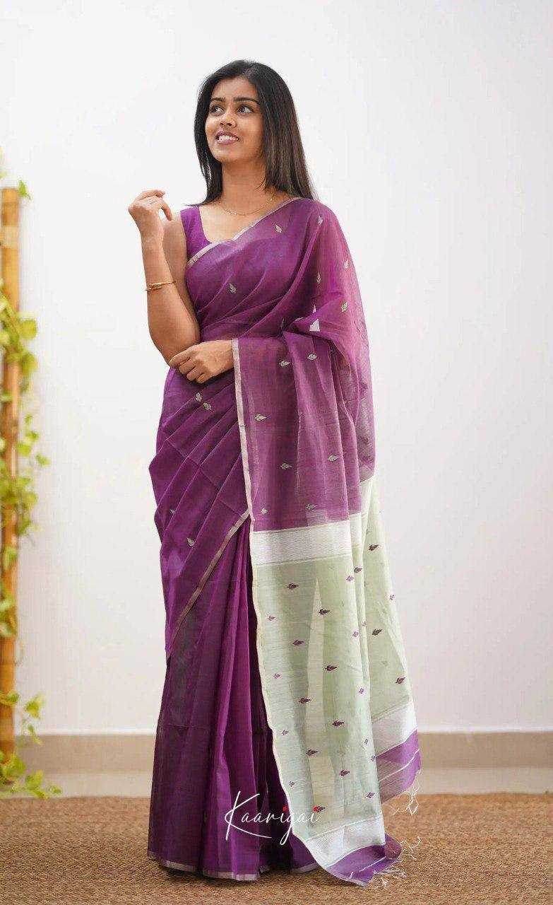 Linen Designer Printed Saree - MYLUXURY LANE ENTERPRISE