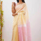 Linen Designer Printed Saree - MYLUXURY LANE ENTERPRISE